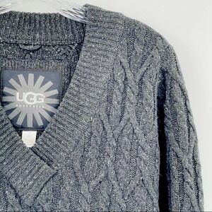 Ugg cashmere merino wool longline cableknit